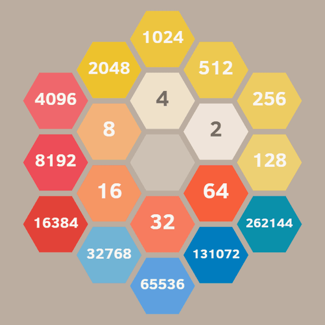 Hexagonal 2048